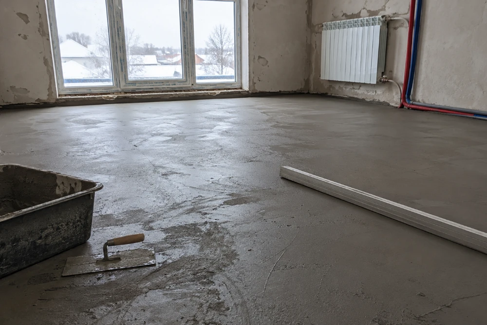 Чи можна робити стяжку підлоги взимку?