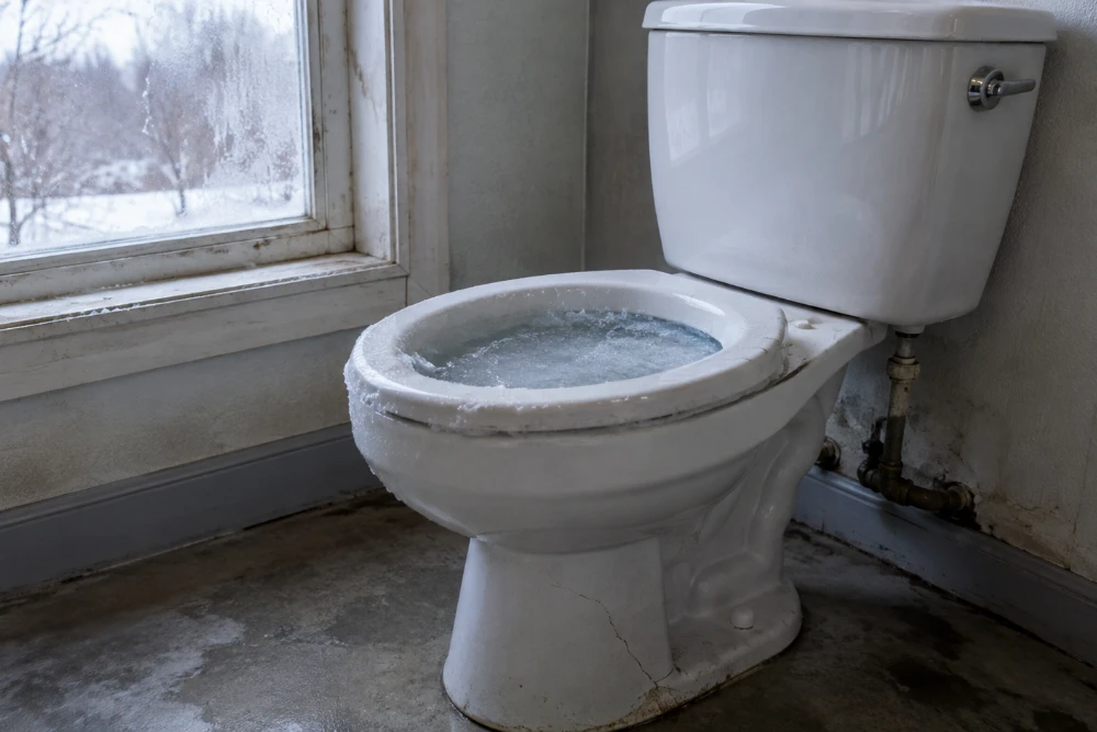 Що буде, якщо замерзне вода в унітазі?