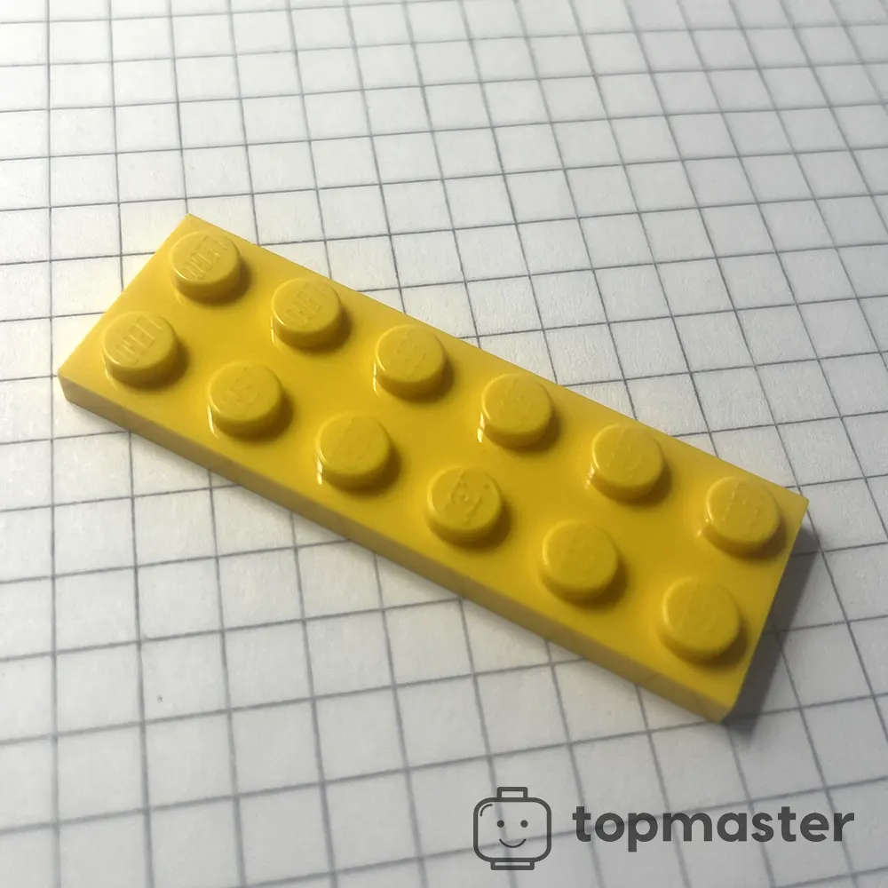 LEGO пластина жовта 2 x 6 (3795)