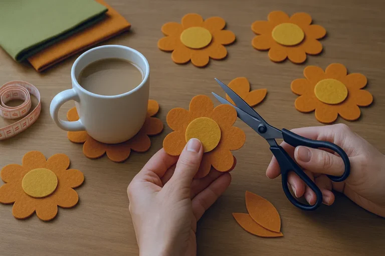 Підставка для чашок з фетру: креатив та затишок у кожному ковтку