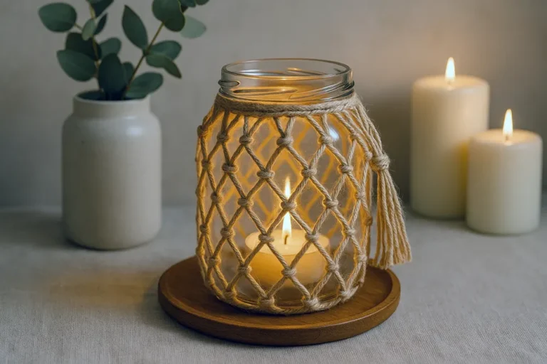 Підсвічник з банки: затишок у стилі «handmade»