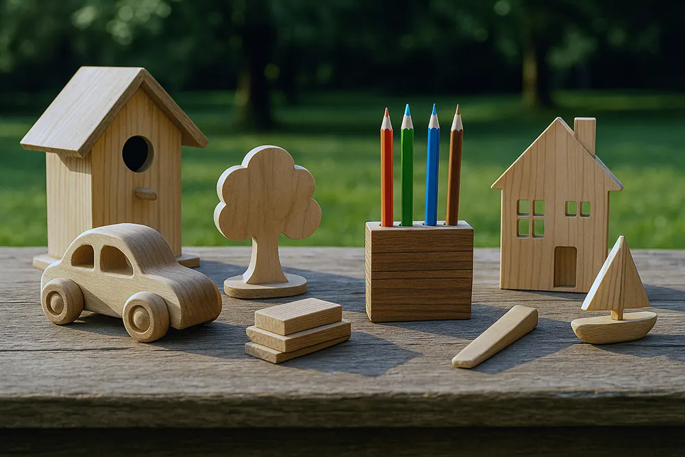 Вироби з дерева з дитиною